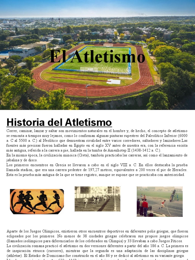 Historia y Reglas del Atletismo | PDF | Deporte del atletismo | Juegos ...
