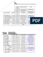 Datos de Docentes