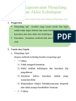 Konsep Keperawatan Menjelang Ajal Dan Akhir Kehidupan