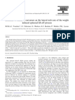 influence of radius of curvature on the lateral etch rate of the weight induced epitaxial lift off process