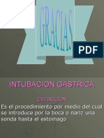 Intubacion Gastrica
