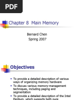 Chapter 8 Main Memory: Bernard Chen Spring 2007