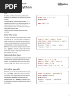 Flujo, Datos e Iteración - Hoja de Referencia de Listas de Python - Codecademy