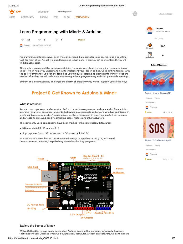 Learn Programming With Mind+ & Arduino | PDF | Arduino | Internet Forum