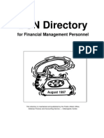 DSN Directory for Financial Management Personnel