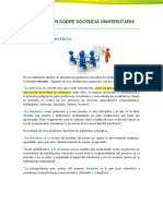 Concepción y Evolución de La Docencia