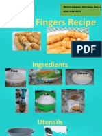Cheese Fingers Recipe: - Michell Alejandra Maradiaga Gómez - 0209-1999-00078