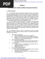 The Demand For Audit and Other Assurance Services: Review Questions 1-1