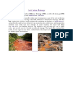 Acid Mine Drainage: Acidic Metal Mines Coal Mines