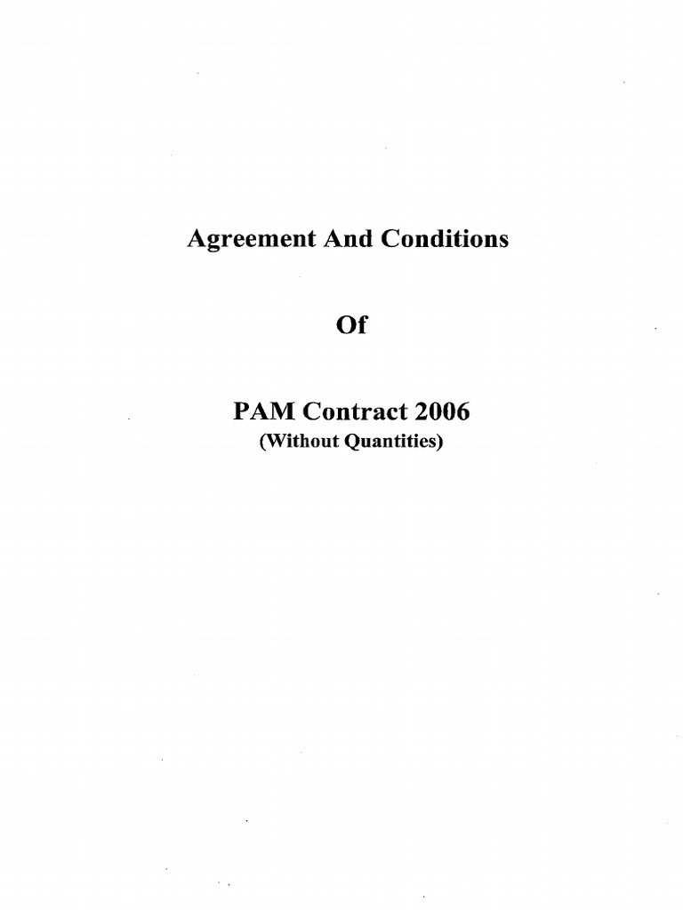 PAM Contract 2006 | PDF | Arbitration | Insurance