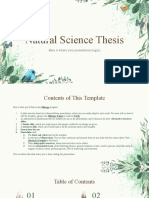 Natural Science Thesis by Slidesgo