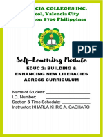 Self-Learning Module: Valencia Colleges Inc. Hagkol, Valencia City Bukidnon 8709 Philippines