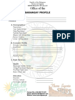 Office of The Mayor: Barangay Profile