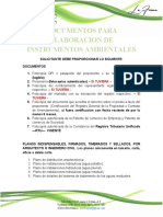 Docuementos para Elaborar Un Instrumento Ambiental