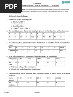 Measures of Central Tendency