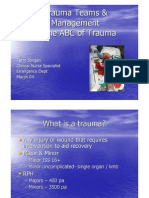 Trauma Teams & Management