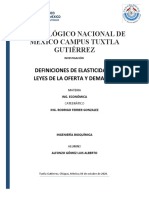 Investigación de Oferta Demanda y Elasticidad ING Económica Luis Alberto Alfonzo Gómez B5A