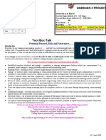 03 April'09 Potential Hazard, Risk and Awareness