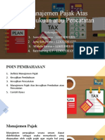 Manajemen Pajak Atas Pembukuan Atau Pencatatan