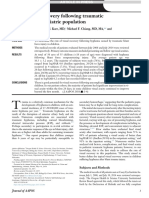 Visual Acuity Recovery Following Traumatic Hyphema in A Pediatric Population