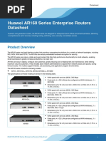 Huawei AR160 Series Enterprise Routers Datasheet