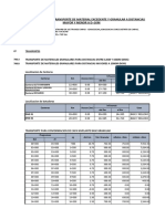 Planilla de Metrados: Transporte de Material Excedente Y Granular A Distancias Mayor Y Menor A D 1Km