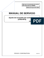 Manual de servicio de la bomba de inyección diesel CRS-HP3