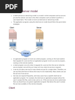 Client and Server Model