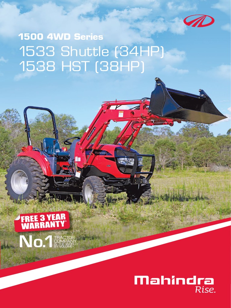 2017 MAHINDRA 1533 SERVICE MANUAL PDF visual data 2