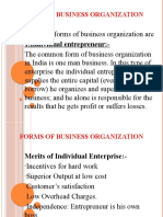 UNIT 1 (H) FORMS OF BUSINESS ORGANISATION