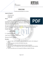 Pitot Tube: Objective:-Calibration of Pitot Tube and Measurement of Air Velocity. Apparatus Required