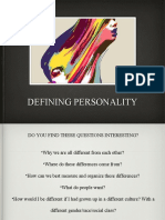 Intro - Definition of Personality