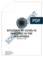Situation of Covid-19 Pandemic in The Philippines: Lyren Hope A. Pujida