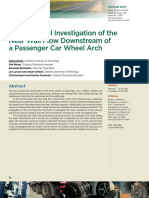 Experimental Investigation of The Near Wall Flow Downstream of A Passenger Car Wheel Arch