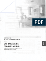 Toshiba Dishwasher Instruction Manual - Model - DW-14F2ME