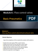 Module 6: Flow Control Valves: Basic Pneumatics