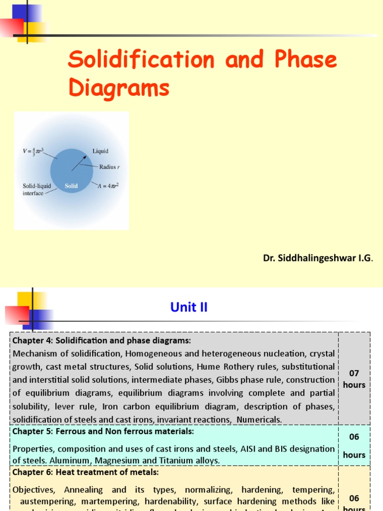 Solidification & Phase Diagrams Guide | PDF | Phase (Matter) | Phase ...