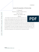 On Gauge-Invariant Decomposition of Nucleon Spin: OU-HET-661