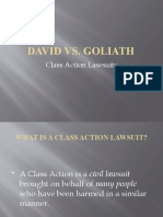 Class Action Lawsuits: David vs. Goliath