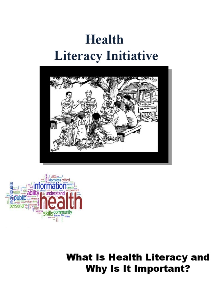 NCHD Health Literacy PDF Literacy Hygiene