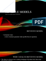 Revenue Models For E-Commerce