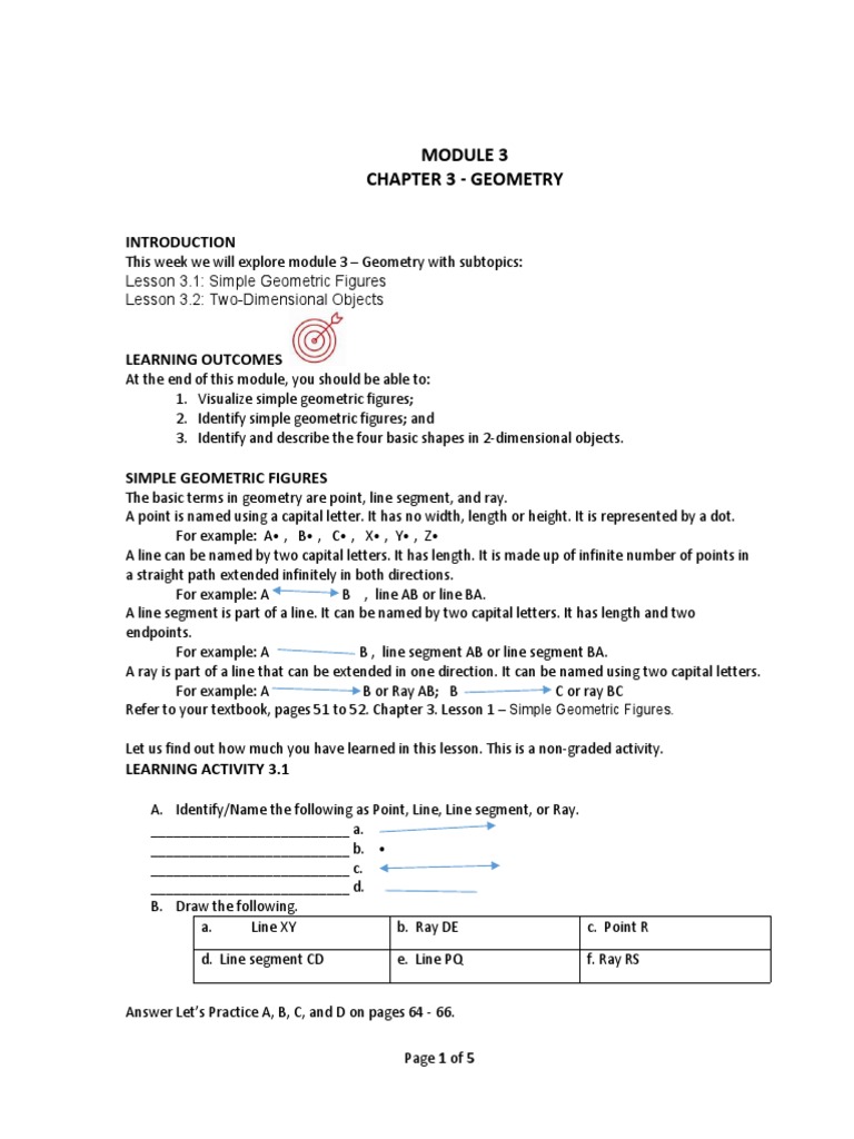 Simple Geometric Figures for Grade 3 | PDF | Rectangle | Shape