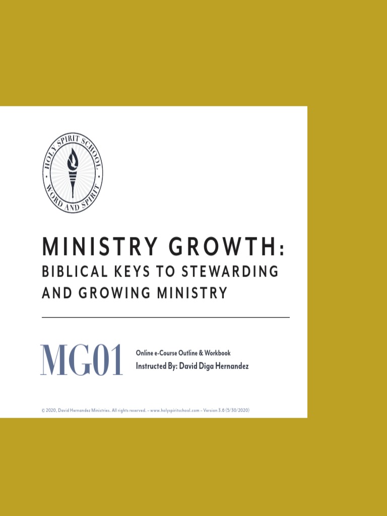 Ministry Growth:: Biblical Keys To Stewarding and Growing Ministry ...