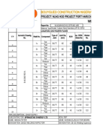 Bouygues Construction Nigeria Limited: Weld History Sheet