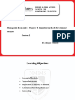 Managerial Economics - Chapter 3-Empirical Methods For Demand Analysis Session 2
