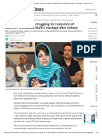 People Will Continue Struggling For Resolution of Kashmir: Mehbooba Mufti's Message After Release