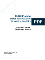 IQ/OQ Protocol Installation Qualification/ Operation Qualification