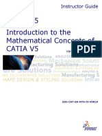 Catia V5 Introduction To The Mathematical Concepts of Catia V5