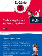 Eug5 PPT Verbos Regulares Irregulares