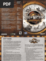 Rise of Nations Thrones and Patriots Expansion Manual (English)